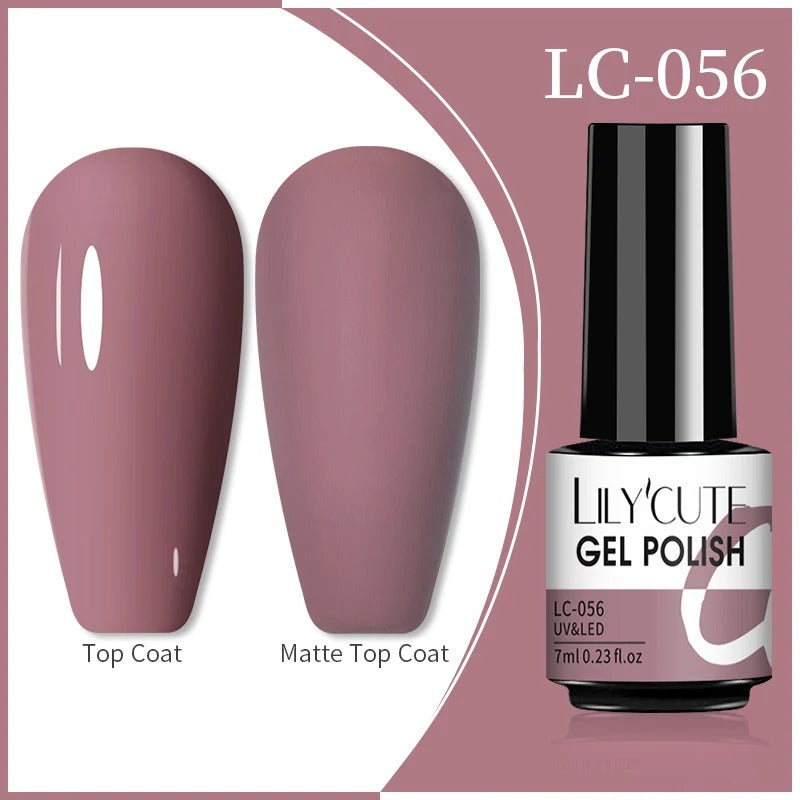 LILYCUTE 7ml 3-layers Temperature Color Changing Gel Nail Polish Long Lasting Soak Off UV Chameleon Thermal Gel Nail Art Varnish