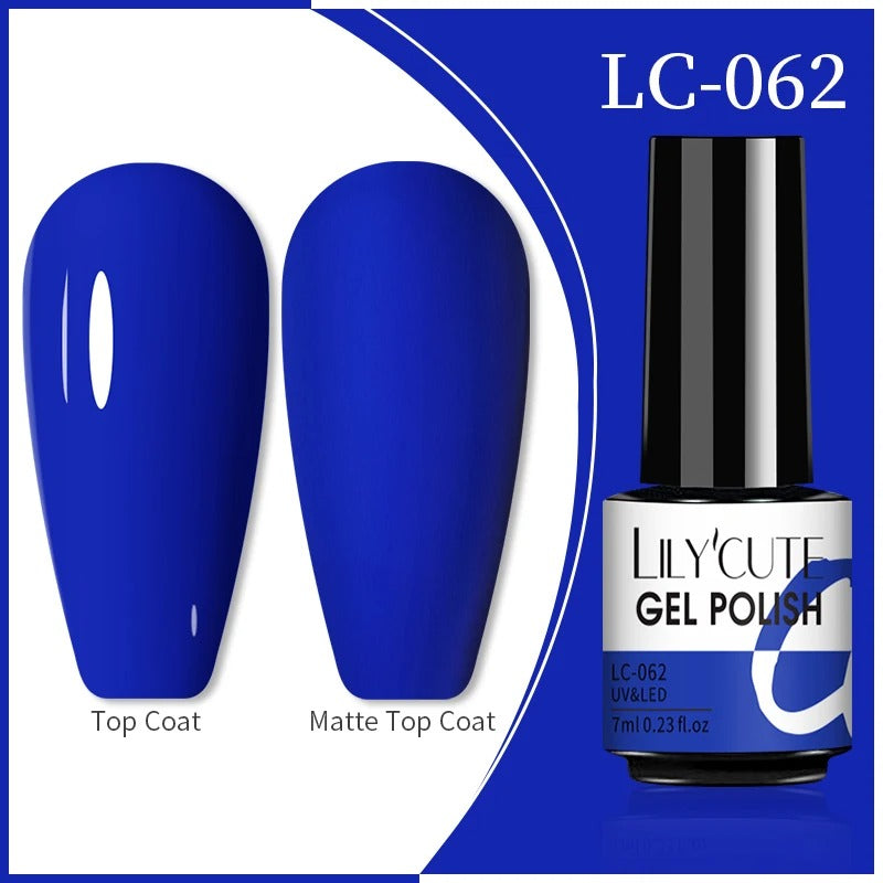 LILYCUTE 7ml 3-layers Temperature Color Changing Gel Nail Polish Long Lasting Soak Off UV Chameleon Thermal Gel Nail Art Varnish