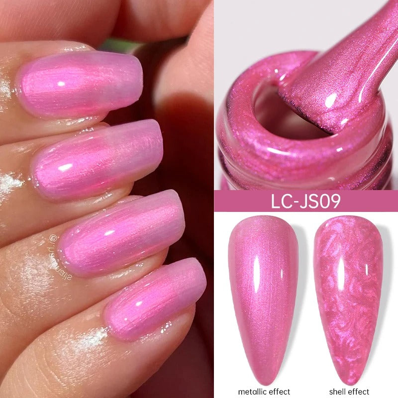 LILYCUTE 7ml 3-layers Temperature Color Changing Gel Nail Polish Long Lasting Soak Off UV Chameleon Thermal Gel Nail Art Varnish