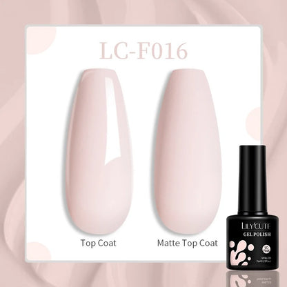 LILYCUTE 129 Colors 7ML Nail Gel Polish Nail Supplies Vernis Semi Permanent Nail Art Manicure Soak Off LED UV Gel Nail Varnishes