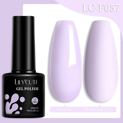 LILYCUTE 7ml 3-layers Temperature Color Changing Gel Nail Polish Long Lasting Soak Off UV Chameleon Thermal Gel Nail Art Varnish