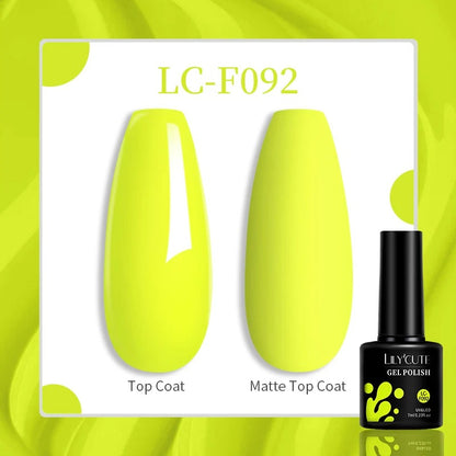 LILYCUTE 129 Colors 7ML Nail Gel Polish Nail Supplies Vernis Semi Permanent Nail Art Manicure Soak Off LED UV Gel Nail Varnishes