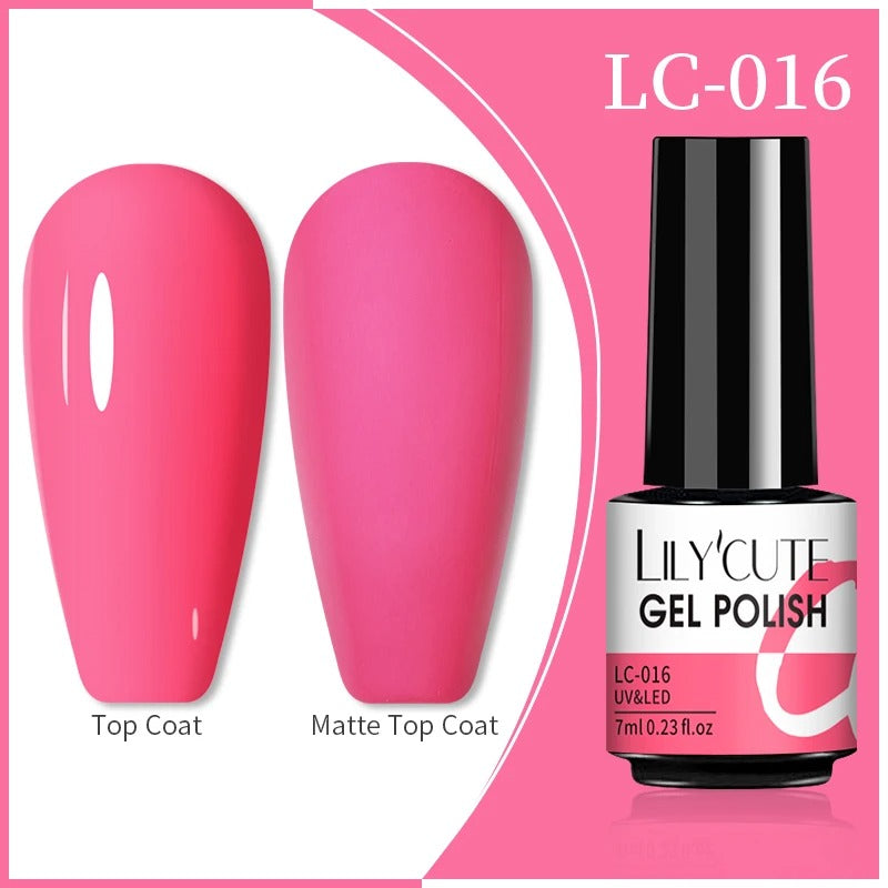 LILYCUTE 7ml 3-layers Temperature Color Changing Gel Nail Polish Long Lasting Soak Off UV Chameleon Thermal Gel Nail Art Varnish