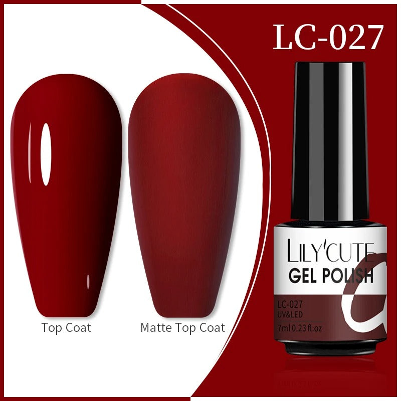 LILYCUTE 7ml 3-layers Temperature Color Changing Gel Nail Polish Long Lasting Soak Off UV Chameleon Thermal Gel Nail Art Varnish